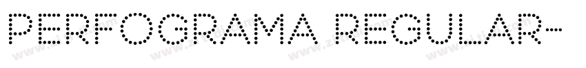 Perfograma Regular字体转换